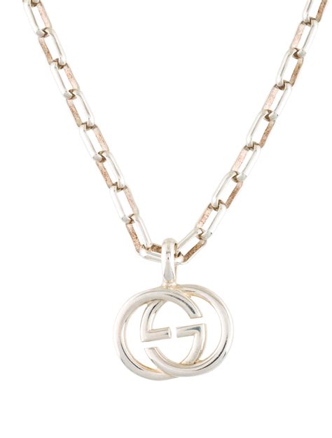 red gucci necklace|gucci interlocking g necklace gold.